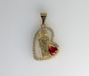 Plated Dainty Saint Jude Thaddaeus Pendant