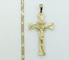 Plated Cross 4mm Figaro Chain Necklace