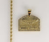 Plated The Last Supper 3mm Rope/Braided Chain Necklace
