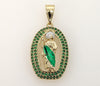 Plated Multicolor Saint Jude Thaddaeus Pendant