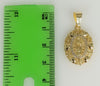 Virgin Mary Saint Jude Double Pendants Charms 3mm Rope/Braided Plated Necklace