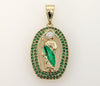 Plated Multicolor Saint Jude Thaddaeus Pendant