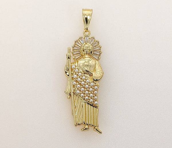 Plated Saint Jude Thaddaeus Pendant