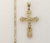 Plated Cross 3mm Figaro Chain Necklace