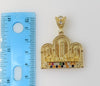 Plated The Last Supper 4mm Figaro Chain Necklace