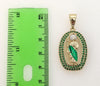 Plated Multicolor Saint Jude 4mm Figaro Chain Necklace