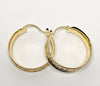 Plated 27mm Hoop Earring
