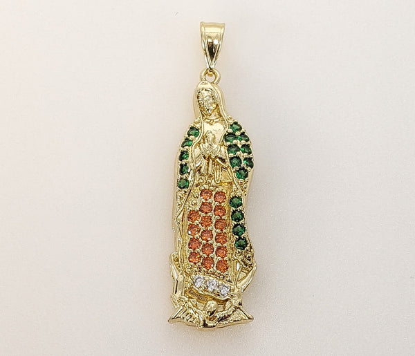 Plated Virgin Mary Pendant
