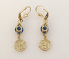 Plated Saint Benedict Earring