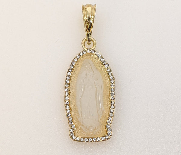 Plated Virgin Mary Pendant