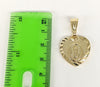 Plated Virgin Mary 3mm Figaro Chain Necklace