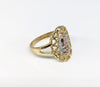 Plated Tri-Color Mini Virgin Mary Ring