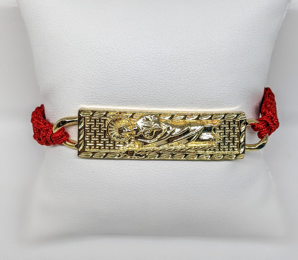 Plated Saint Jude Rope Bracelet