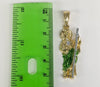 Plated Multicolor Saint Jude Pendant