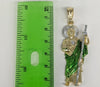 Plated Multicolor Saint Jude Pendant