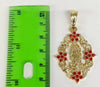 Plated Virgin Mary 5mm Figaro Chain Necklace