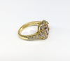 Dainty Plated Tri-Gold Virgin Mary Ring
