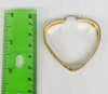 Plated Heart Hoop Earring LARGE*