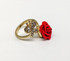Plated Butterfly Rose Ring