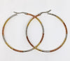 Stainless Steel Multicolor Hoop Earring