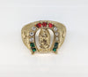 Plated Virgin Mary Ring Oro Laminado Anillo Virgen de Guadalupe