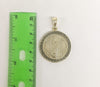 Plated Multicolor Virgin Mary 4mm Figaro Chain Necklace