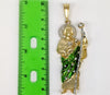 Plated X-Large Multicolor Saint Jude 5mm Figaro Chain Necklace