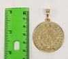 Plated Aztec Mayan Calendar 2mm Rope/Braided Chain Necklace