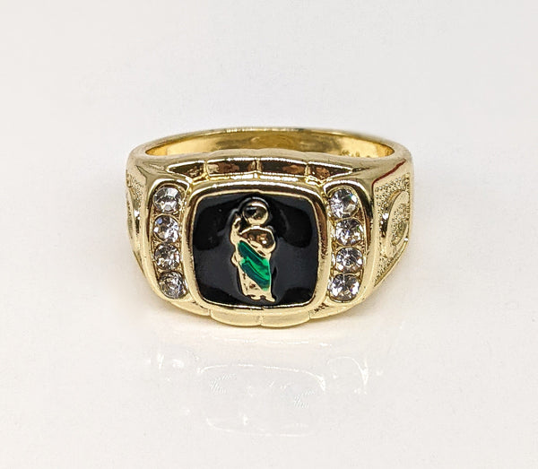 Plated Multicolor Saint Jude Ring