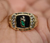 Plated Multicolor Saint Jude Ring