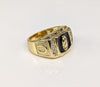 Plated Multicolor Virgin Mary Ring