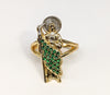Plated Multicolor Saint Jude Adjustable Ring