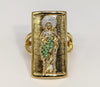 Plated Multicolor Saint Jude Adjustable Ring*