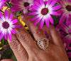Plated Tri-Gold Virgin Mary Heart Ring
