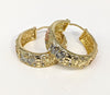 Plated Tri-Gold Butterfly Hoop Earring*