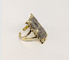 Plated Multicolor Saint Benedict Adjustable Ring