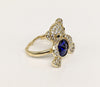 Plated Teddy Bear Adjustable Ring*