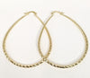 Plated Oval Hoop Earring