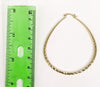 Plated Oval Hoop Earring