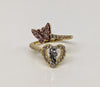 Plated Tri-Gold Saint Jude Adjustable Ring