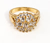 Plated Elegant Stone Ring