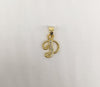 Plated Letter "D" Pendant