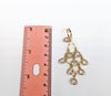 Plated Clear Stone Earring