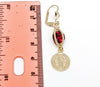 Plated Saint Benedict Earring