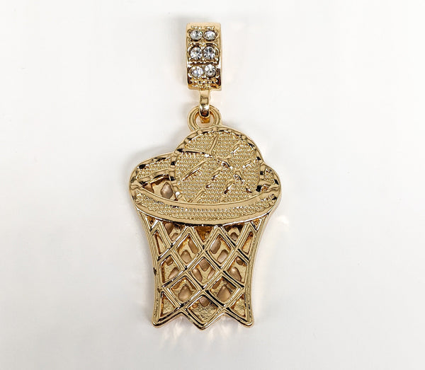 Plated Basketball Pendant
