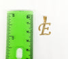 Plated Letter "E" Pendant