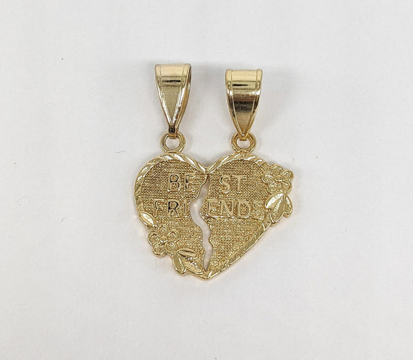 Plated Broken Heart Pendant