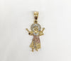 Plated Tri-Color Divine Child Pendant*