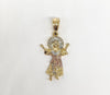 Plated Tri-Color Divine Child Pendant*