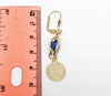 Plated Saint Benedict Earring